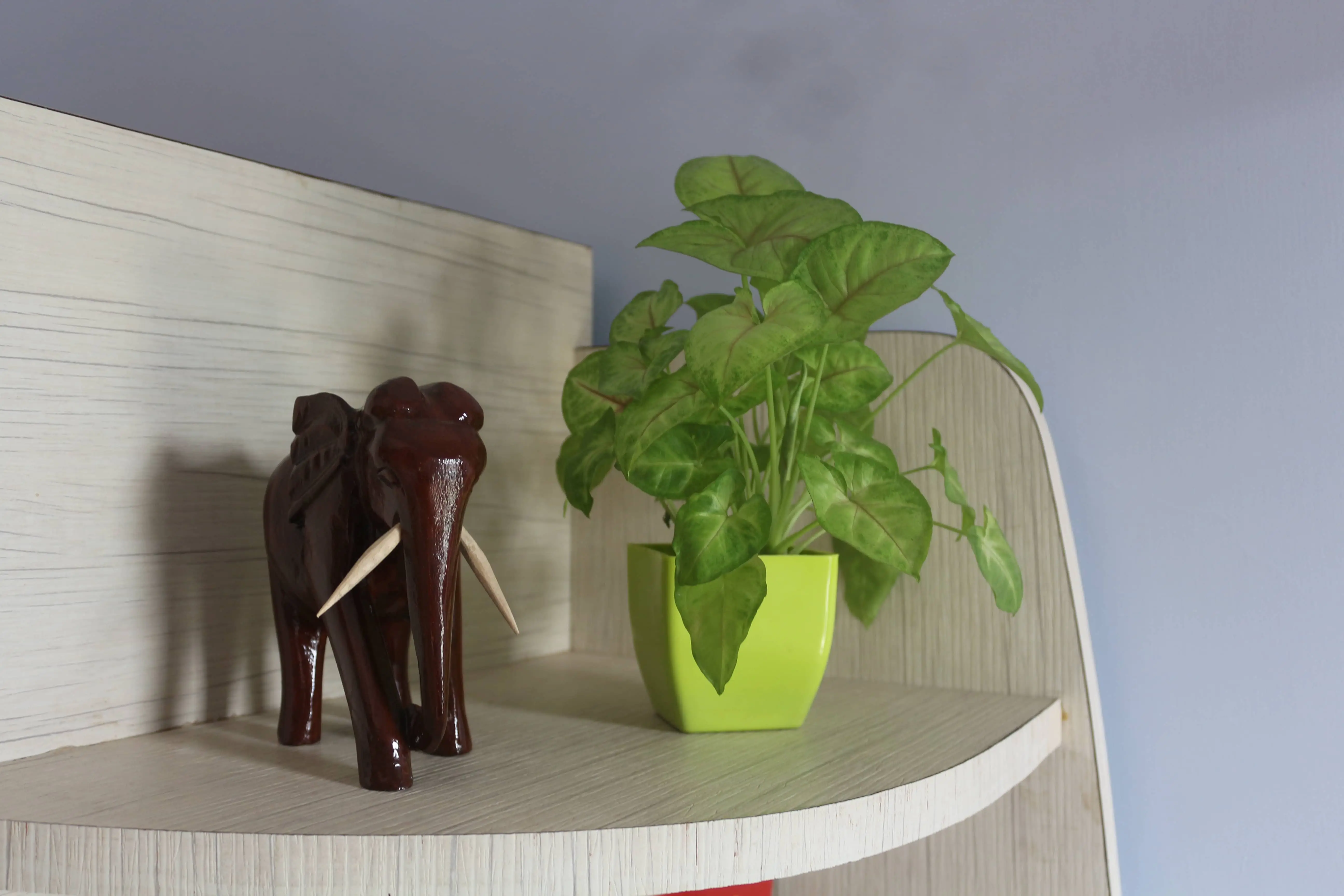 wooden handicraft elephant